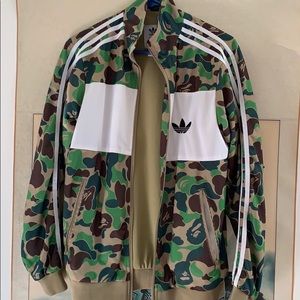 bape adidas track top